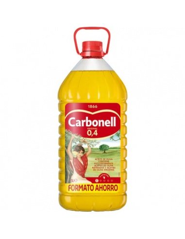 Aceite de Oliva CArbonel 0.4 suave 5L.