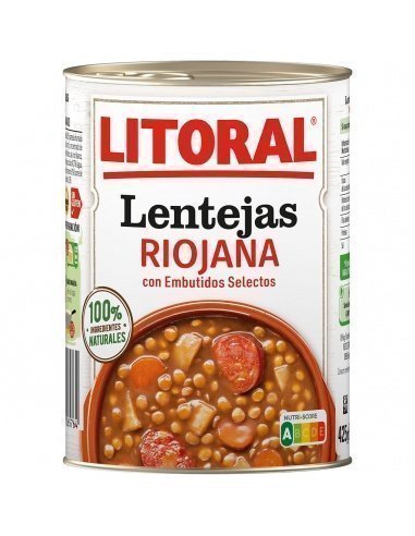 [1559] Lentejas a la Riojana sin gluten Litoral 425 gr.