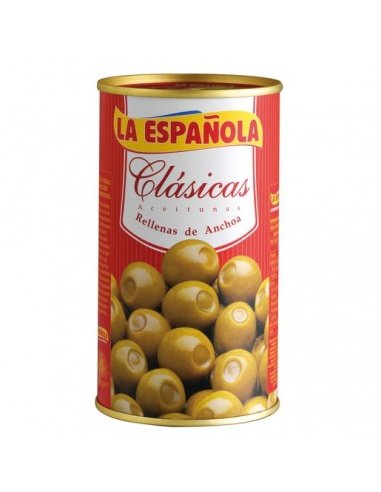 [108] Oliven gefüllt mit Sardellen "La Española" 150gr.