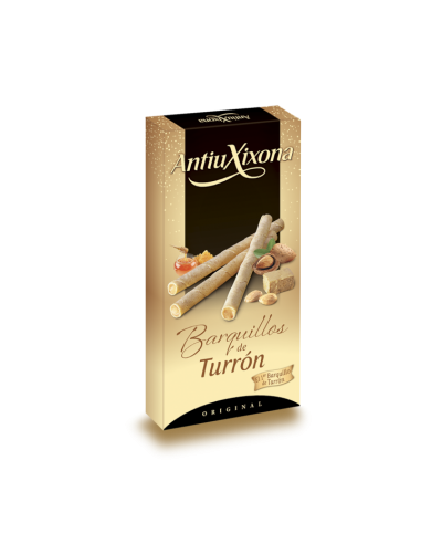 Barquillos rellenos de turrón “Antiu Xixona” 70 g