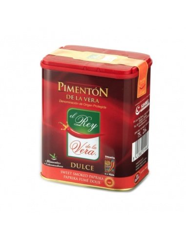 Paprika affumicata dolce El Rey D.O.P. Pimentón de la Vera 75 g