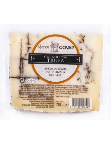 [1609] Fromage de brebis affiné à la truffe COVAP 200 gr.
