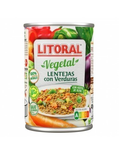 [924] Lentilles aux légumes LITORAL 425gr.
