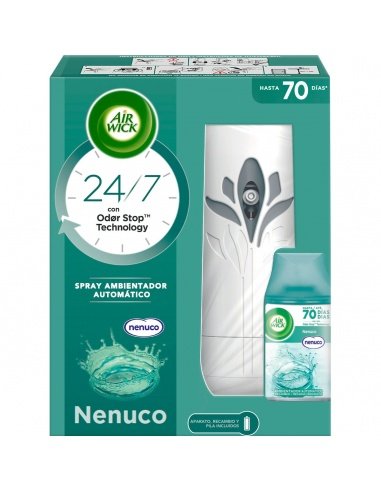 Désodorisant automatique fraîcheur Nenuco + recharge 250 ml + 1 pile
