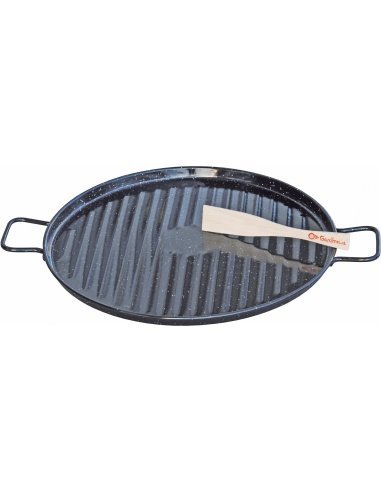 [1447] Emaillierte Grillplatte 36ctm.