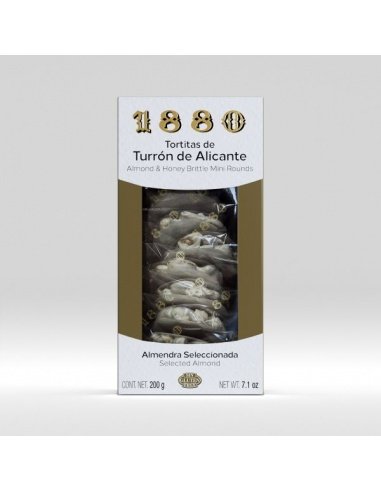 Turrón-Törtchen aus Alicante 1880 (8 x 25 g) 200 g