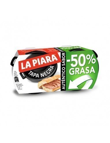 Paté LA PIARA tapa negra 50% weniger Fett Pack á 2x73gr.