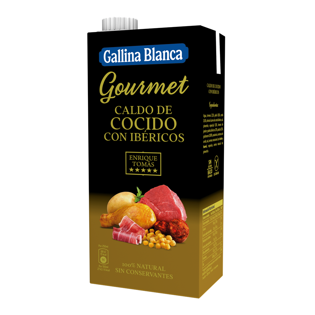 Caldo Gourmet de Cocido con Ibéricos Enrique Tomás 100% Natural